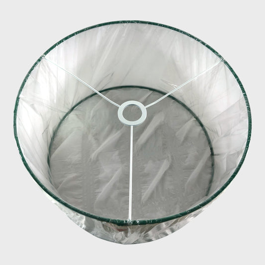 Branded White and Green Trim Lampshade