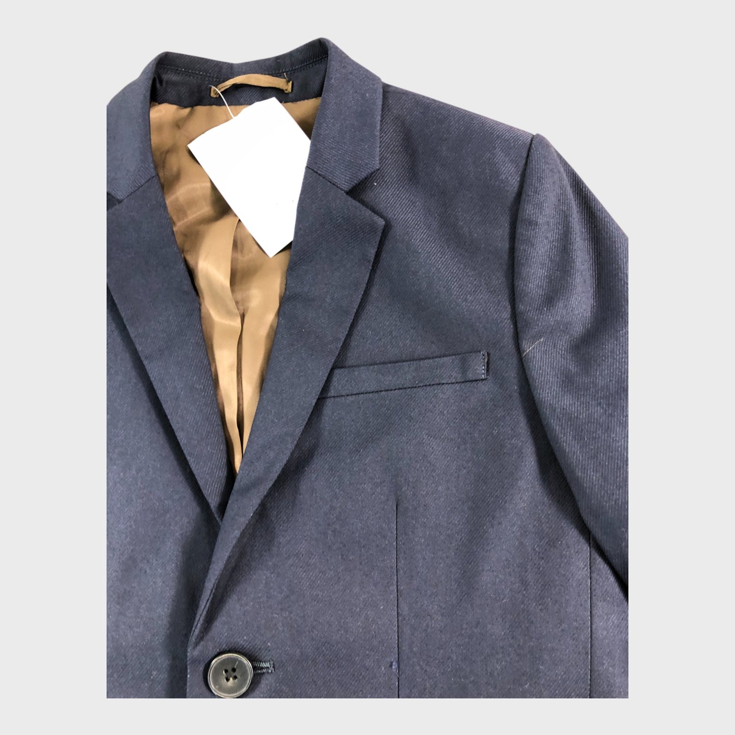 River Island Navy Tailored Suit Jacket