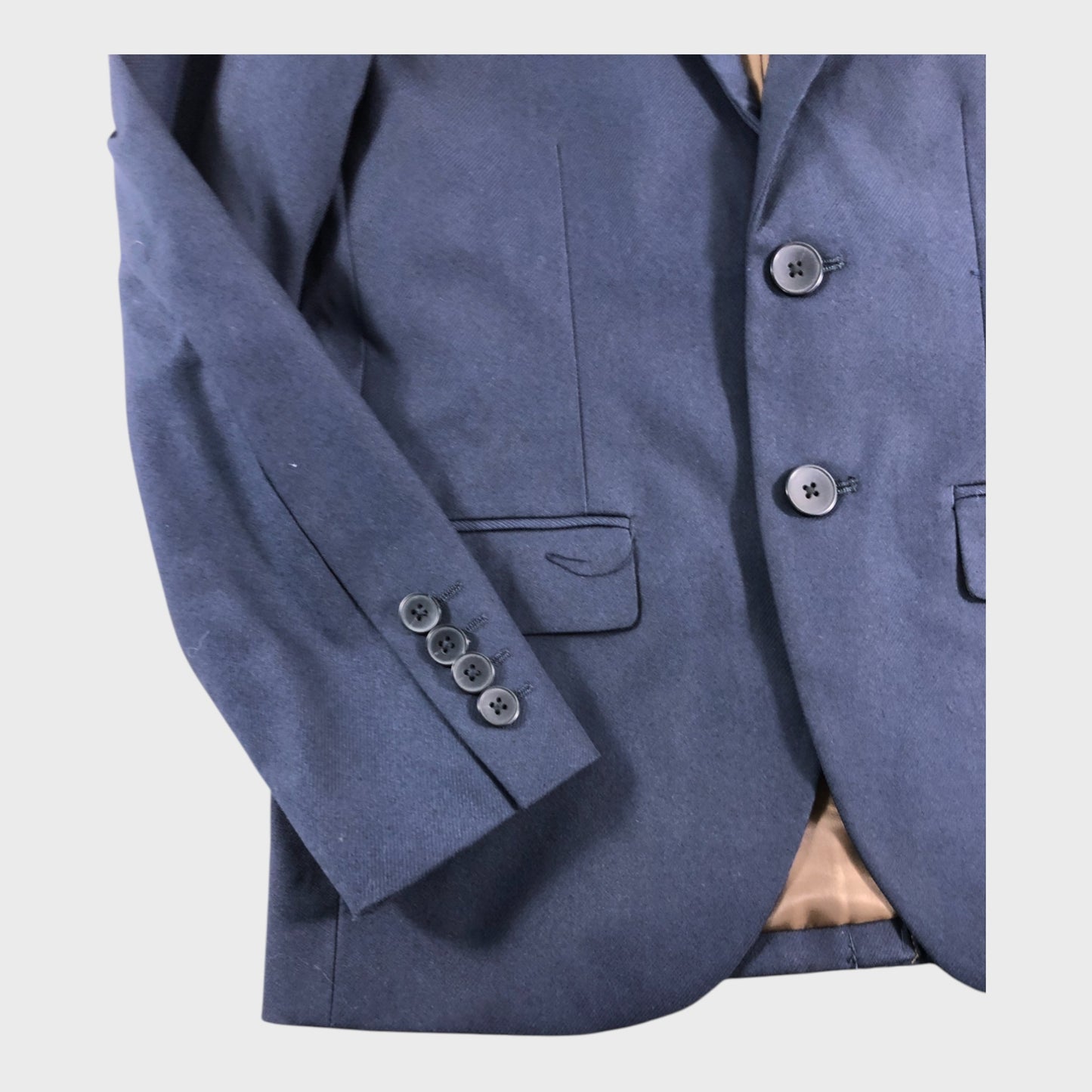 River Island Navy Tailored Suit Jacket