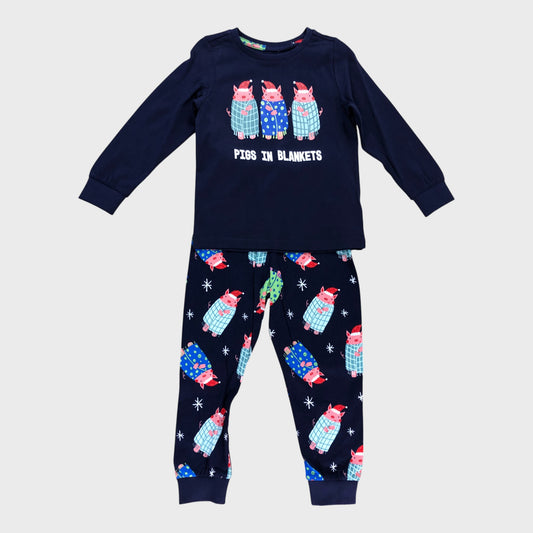 PIGS IN BLANKETS Pyjama Set Unisex Kids Long Sleeve Pattern