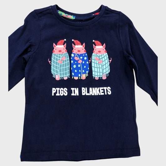 PIGS IN BLANKETS Pyjama Set Unisex Kids Long Sleeve Pattern