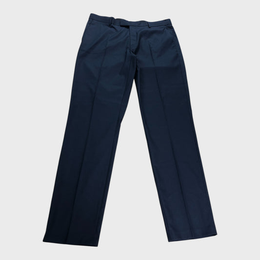 River Island Navy Slim Fit Tailored Trousers