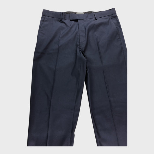 River Island Navy Slim Fit Tailored Trousers