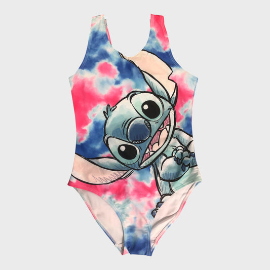 Disney Stitch One Piece Girls Swimsuit Cartoon Print