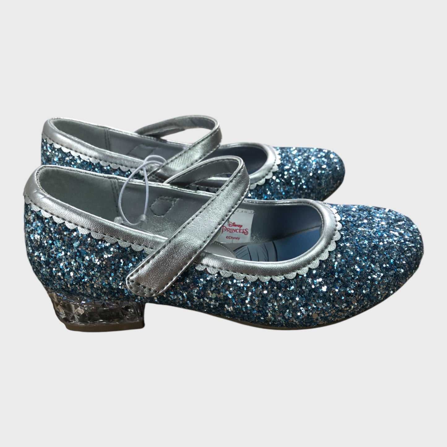 Kids Cinderella Princess Glitter Mary Jane Shoes Girls Light Up Blue