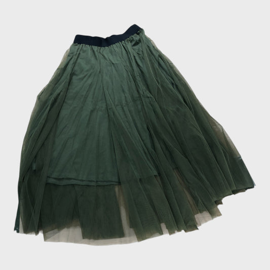 Branded Khaki Tulle Skirt