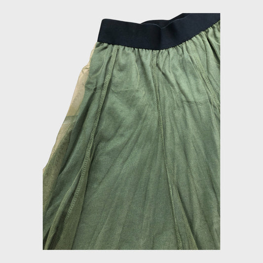 Branded Khaki Tulle Skirt