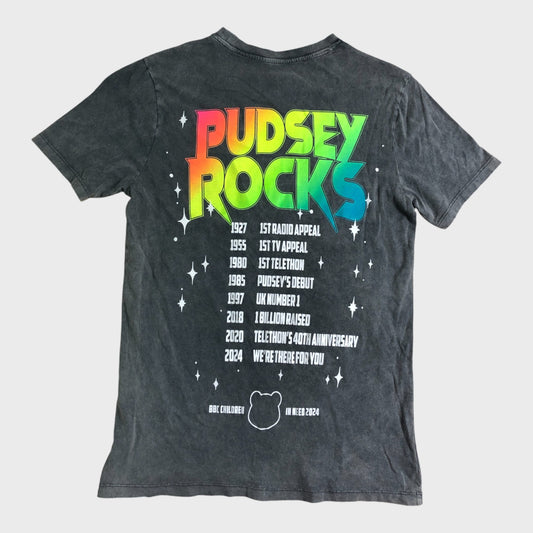 Pudsey Bear Grey 'Rocks' Band T-Shirt