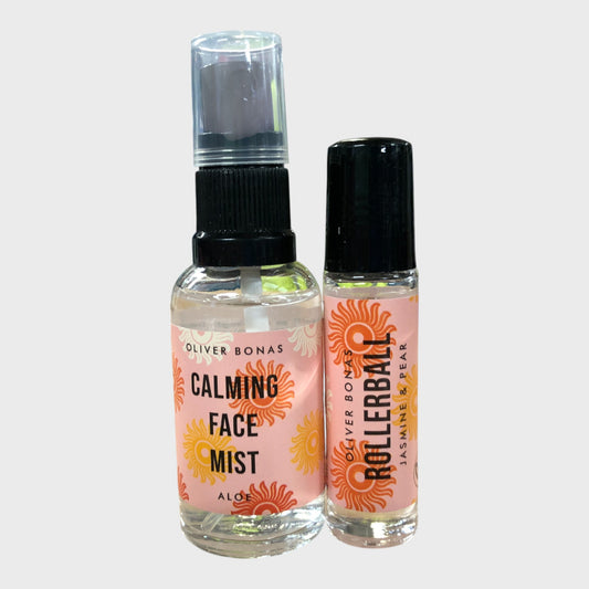 Oliver Bonas Calming Aloe Face Mist & Jasmine & Pear Rollerball