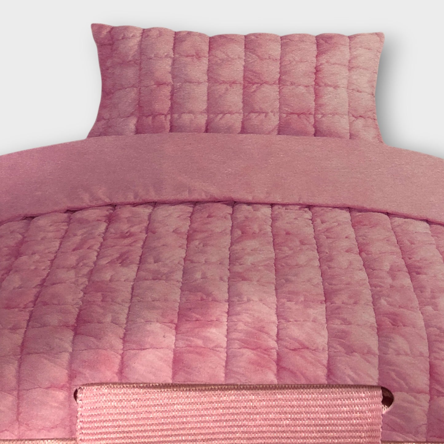 Pink Tie-Dye Quilted Single Duvet Cover Set - With One Pillowcase