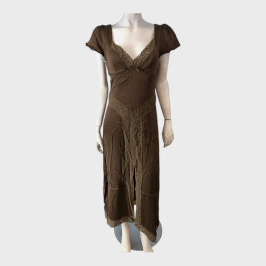 Branded Chocolate Gelato Midi Dress