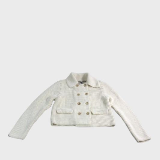 River Island Beige Double Breasted Cardigan