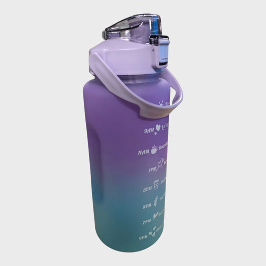Gradient Purple and Green 2L and 25oz Water Bottle Pack