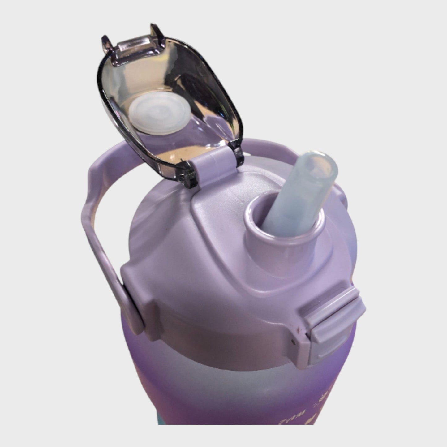 Gradient Purple and Green 2L and 25oz Water Bottle Pack