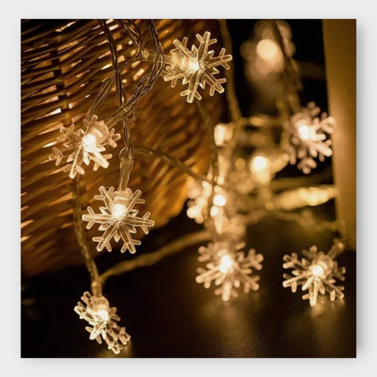MULTI FUNCTION Christmas String Lights Snowflake Battery Operated