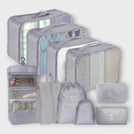 Travel Storage Bag Set Packing Cubes Organiser Shoe Laundry Cube
