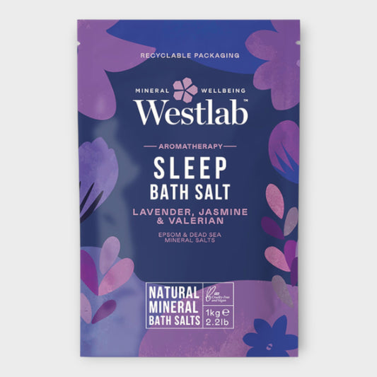 WESTLAB Aromatherapy Sleep Bath Salt Lavender Jasmine Valerian 1kg