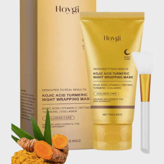 HOYGI Kojic Acid Turmeric Night Wrapping Mask 75g Face Dullness Care