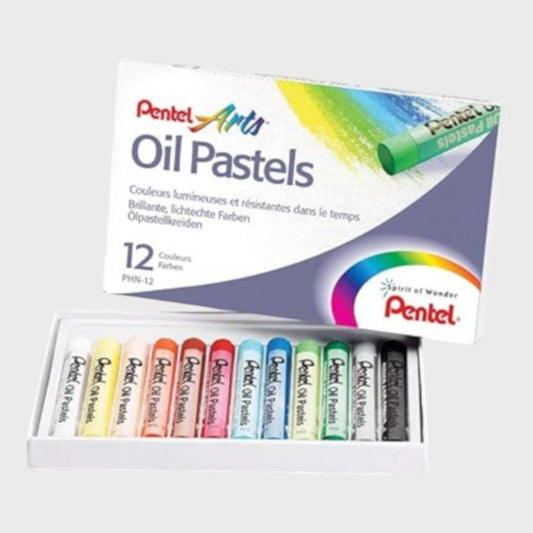 Pentel Arts Oil Pastels Class Pack - 12 Sets of 12 Vibrant Colours