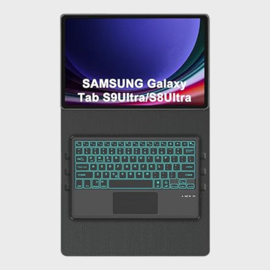 Wireless Keyboard and Case for Samsung Galaxy S9 Ultra - 14.6" with Scroll Pad
