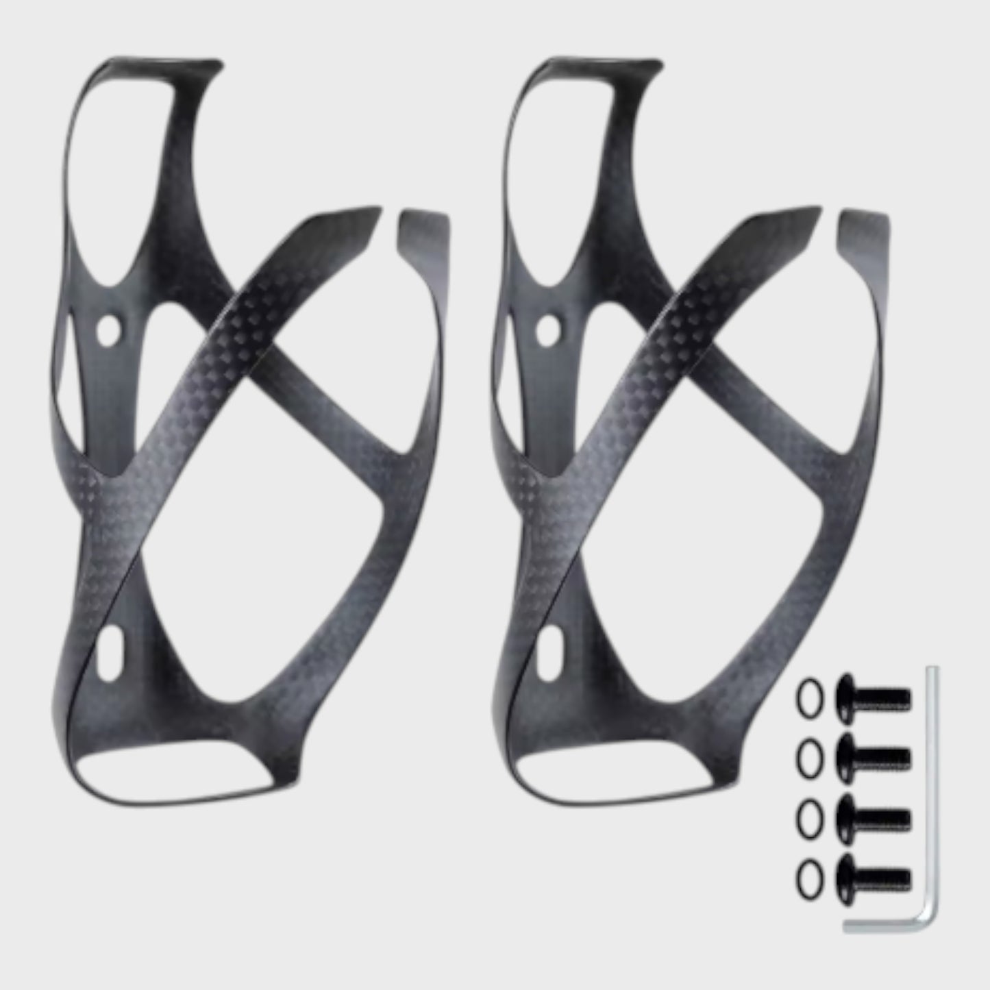 Carbon Fibre Bicycle Bottle Cage - Two Pack