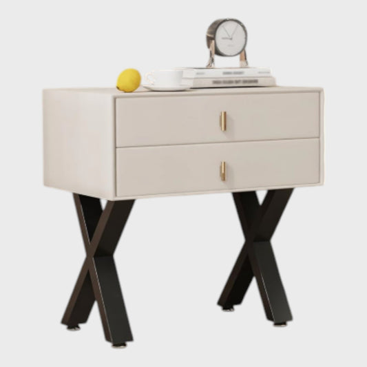 Heavy Metal Black Furniture Legs - X Shaped - Set of 2 - 43cm