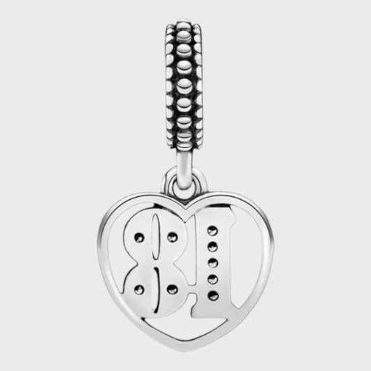 Pandora 18th Celebration Sterling Silver Dangle Charm