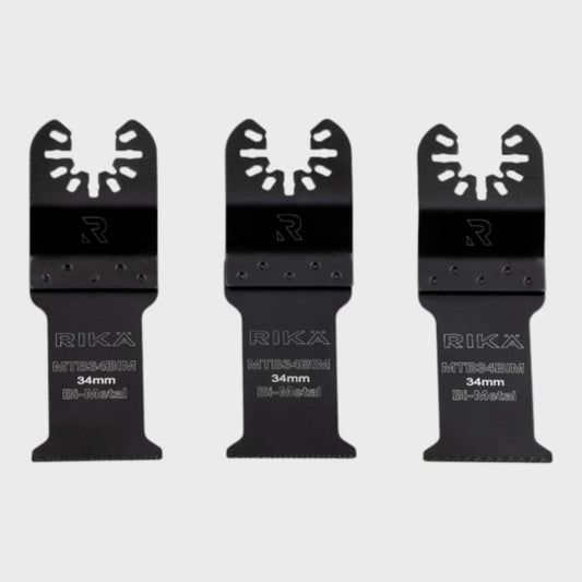 RIKA Multitool Plunge Blade Pack 34mm - 3PK (MTB34FT)
