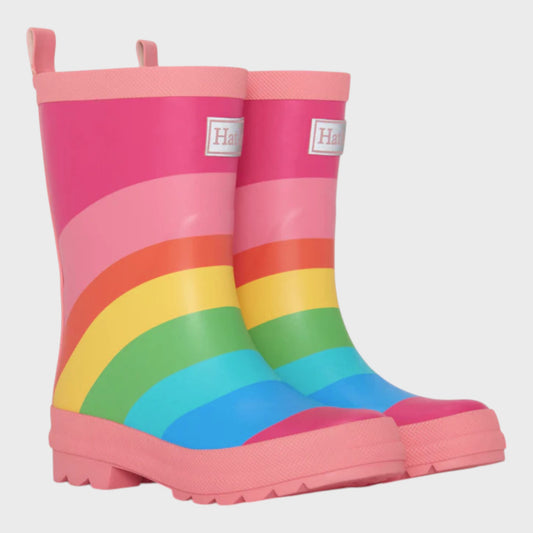 Hatley Rainbow Fuchsia Kids Rain Boots