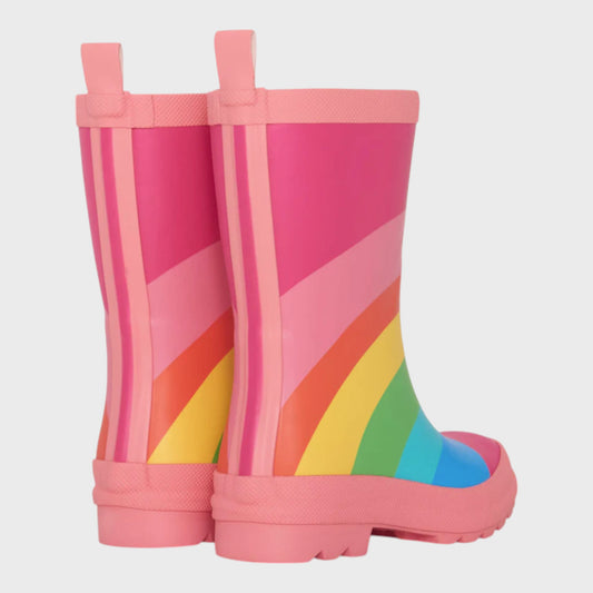Hatley Rainbow Fuchsia Kids Rain Boots