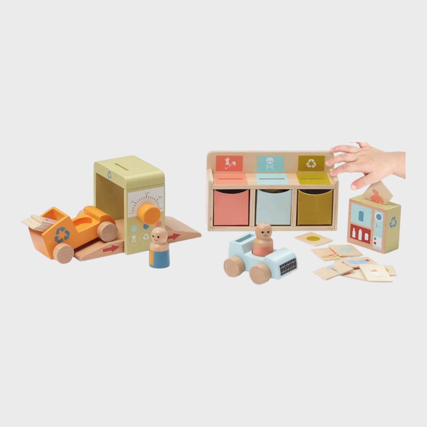 Kid's Concept Wooden Recycling Station Toy