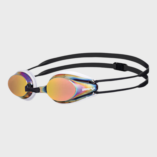 Arena Tracks Mirror Dark Swimming Goggles - Adult
