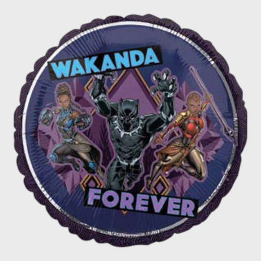 Black Panther Wakanda Forever 17" Foil Balloon - Pack of 5