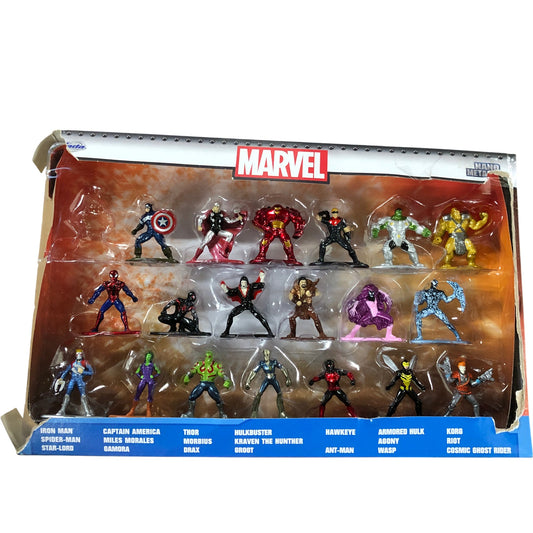 MARVEL Nano Metalfigs Collectable Figure Pack 19 Marvel Characters Bundle