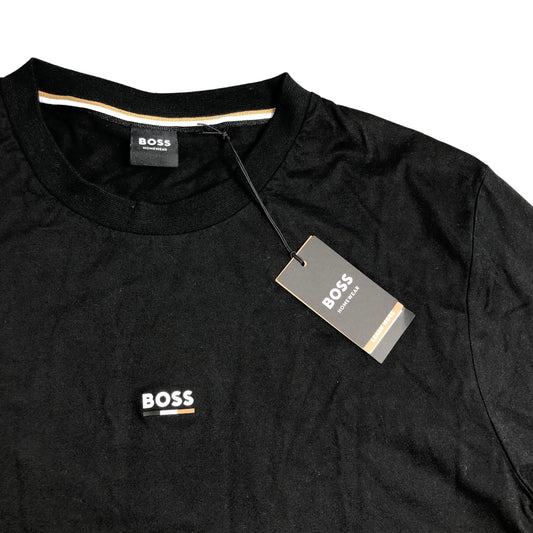 Hugo Boss Iconic T-Shirt Large Men's Short Sleeve Black Cotton Fashion Top