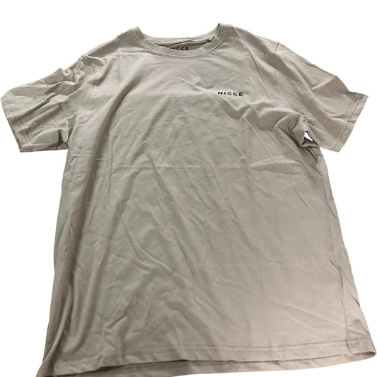 Nicce T-Shirt Men's Casual Cotton Top Khaki Short Sleeve XL