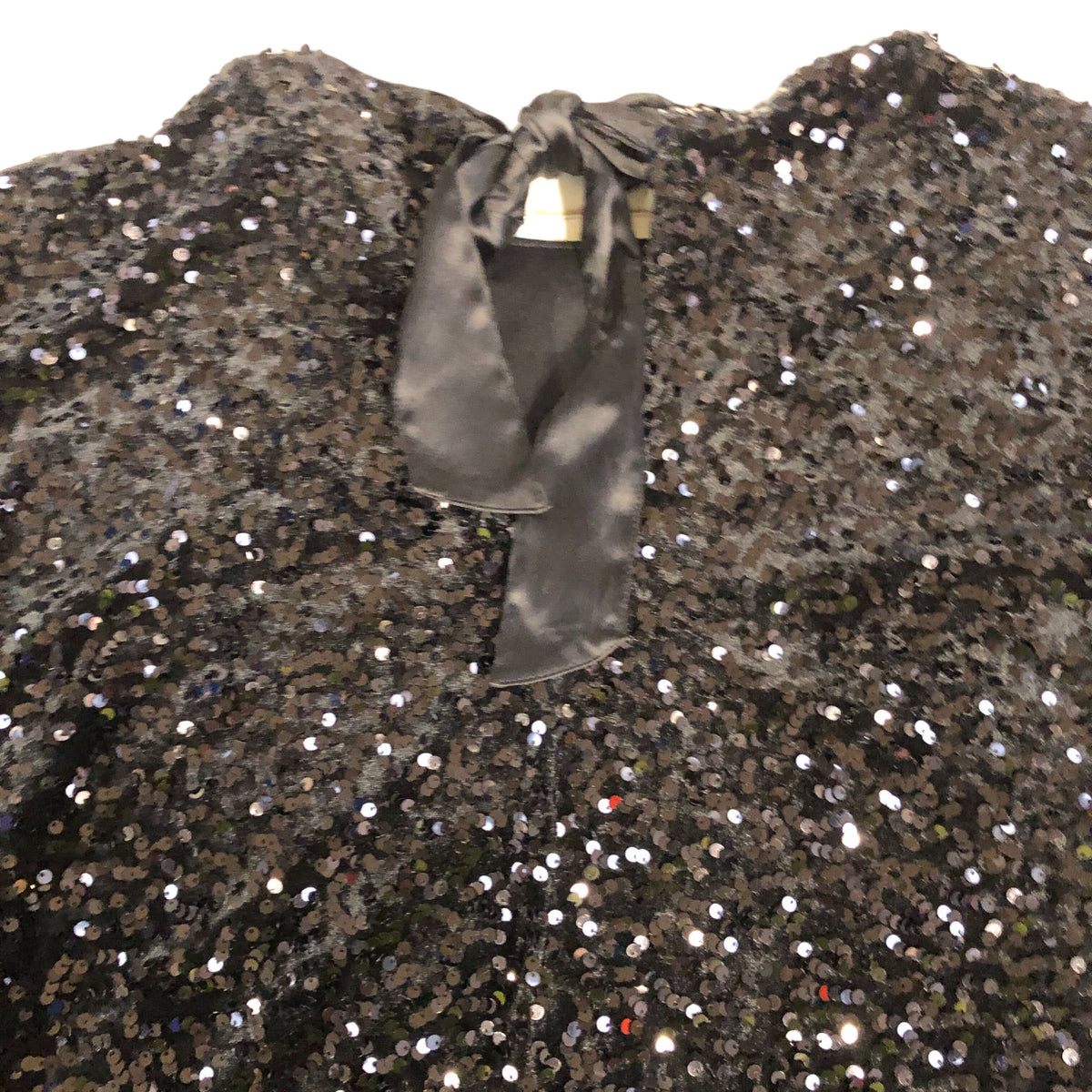 Sequin Dress Size 20 Women's Black Short Sleeve Party Wear Evening Dress