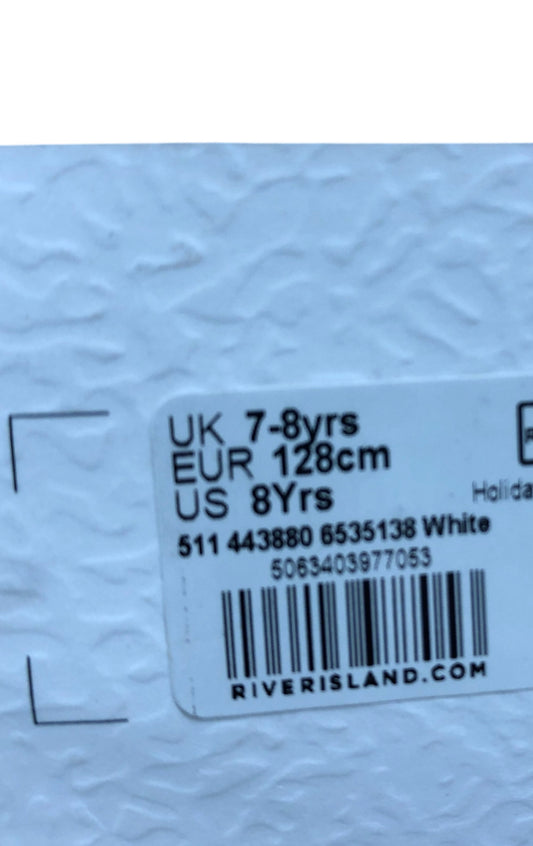 River Island Girls Floral Print Dress Age 7-8 Years Lightweight Summer Style