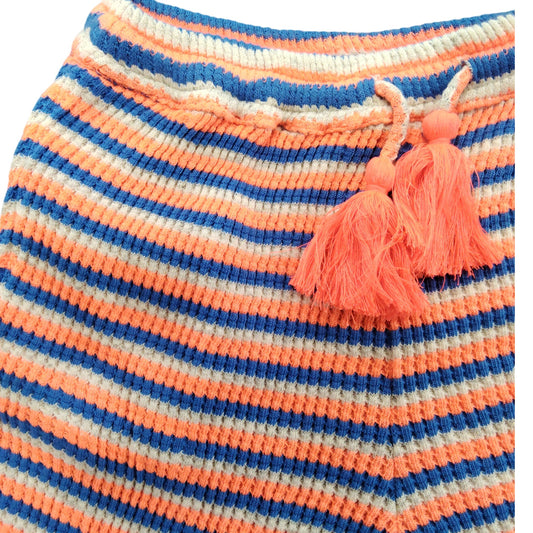 River Island Girls Striped Shorts UK 7-8 Years Vibrant Casual Summer Style
