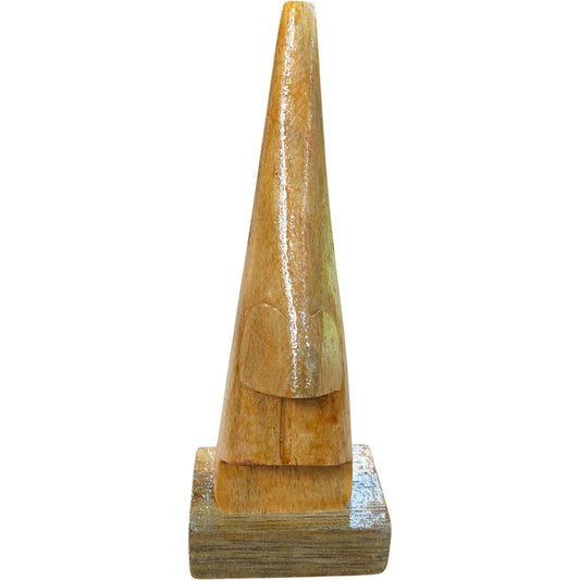 Hand Carved Wooden Nose Shaped Glasses Holder