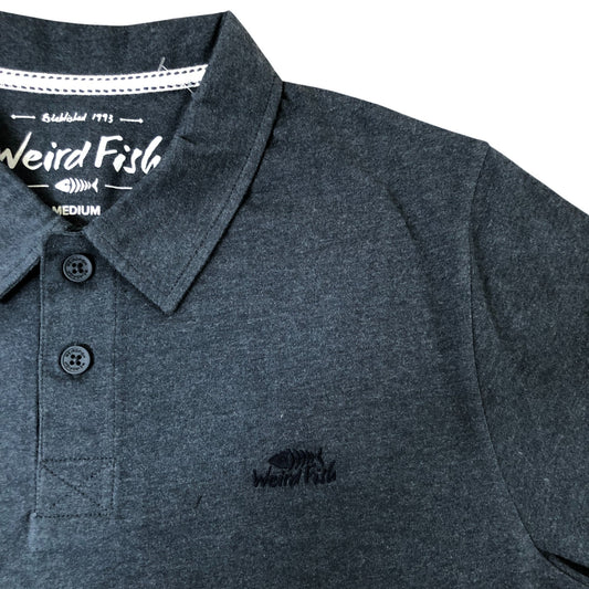 Weird Fish Jetstream Polo M Men's Navy Organic Cotton Poloshirt