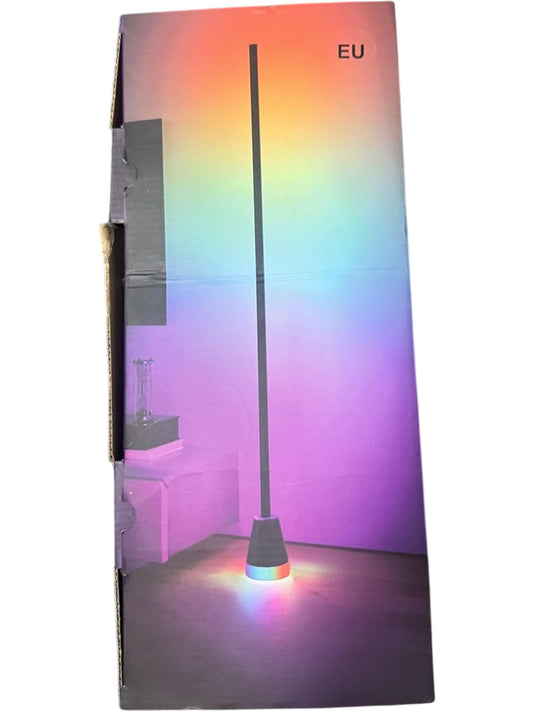 Smart Floor Lamp LED RGB 1.8m Adjustable With Remote Control Black