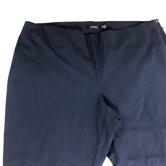 Lauren Ralph Lauren Trousers Women's Stretchy Wide Leg Navy Blue Size 20