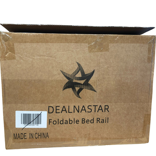 DealnaStar 85Cm Foldable Bed Rail Children Safety Guard Adjustable Grey