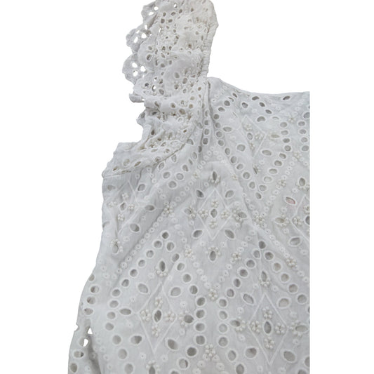 River Island Girls 12 Years White Broderie Anglaise Dress Summer Fashion