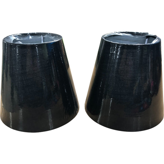 Black Lamp Shade Lot Modern Home Decor Accessory Lighting 2Pack