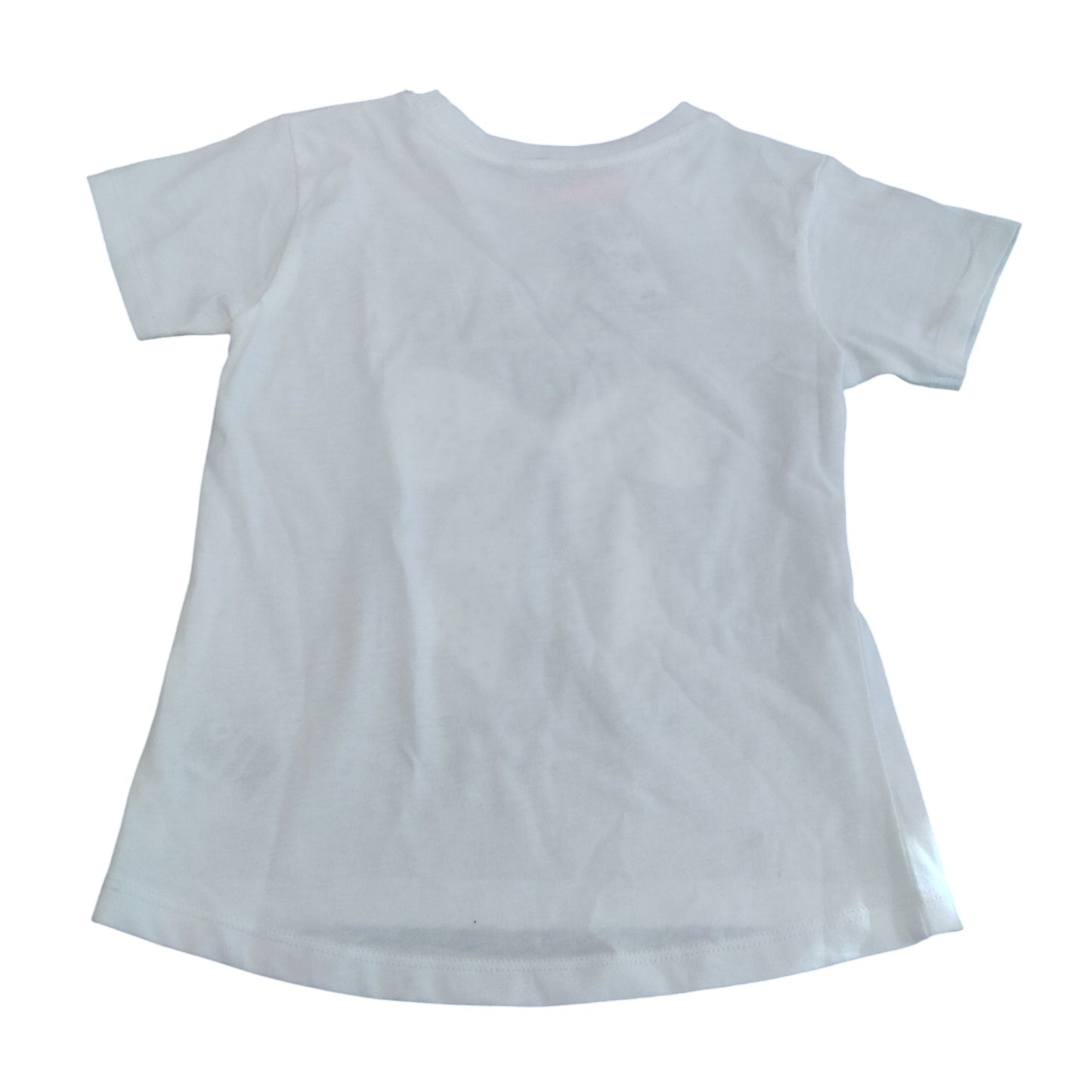 River Island Dancing Queen T-Shirt UK3-4 Years Girls White Sequin Bow Top