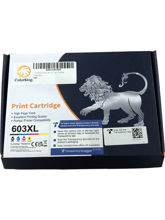 ColorKing 603XL Print Cartridge High Capacity Inkjet Cartridges Pack of 4