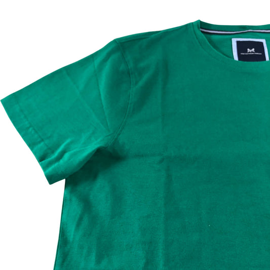Crew Clothing Company T-Shirt XL Men's Green Cotton Short Sleeve Classic