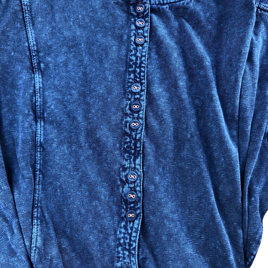 Women Denim Jumpsuit Long Sleeve Button Up Belted